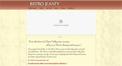 Desktop Screenshot of bistrojeanty.com